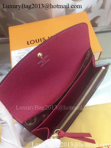 Louis Vuitton Monogram Canvas Emilie Wallet M60136 Rose Louis Vuitton Monogram Canvas Emilie Wallet M60136 Rose