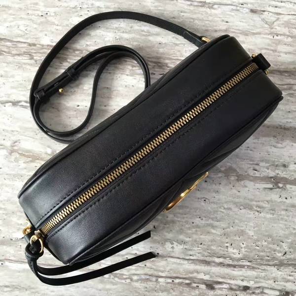 Gucci GG Marmont Matelasse Shoulder Bag 447632A Black Gucci GG Marmont Matelasse Shoulder Bag 447632A Black