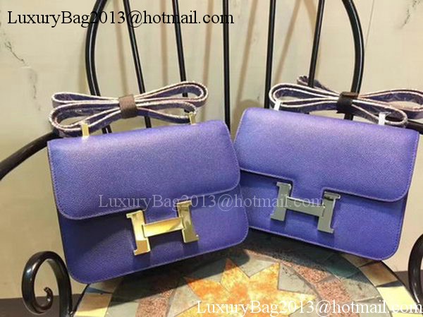 Hermes Constance Bag Calfskin Leather H9978 Blue Hermes Constance Bag Calfskin Leather H9978 Blue