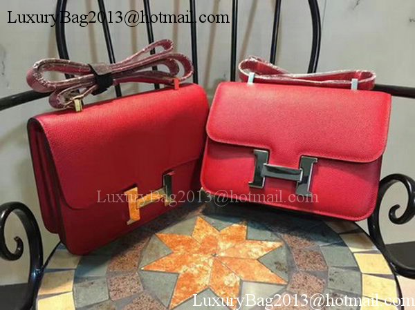 Hermes Constance Bag Calfskin Leather H9978 Red Hermes Constance Bag Calfskin Leather H9978 Red