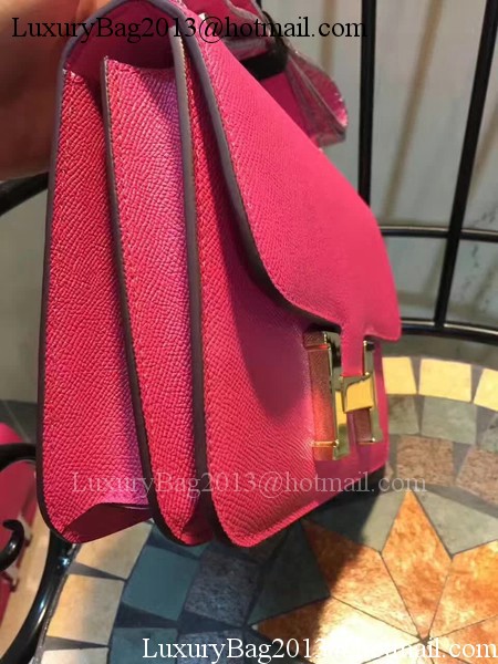 Hermes Constance Bag Calfskin Leather H9978 Rose Hermes Constance Bag Calfskin Leather H9978 Rose