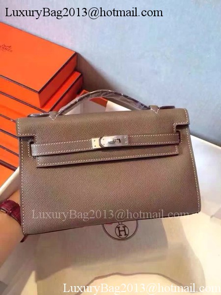 Hermes Kelly 22cm Tote Bag Original Leather KL22 Grey Hermes Kelly 22cm Tote Bag Original Leather KL22 Grey