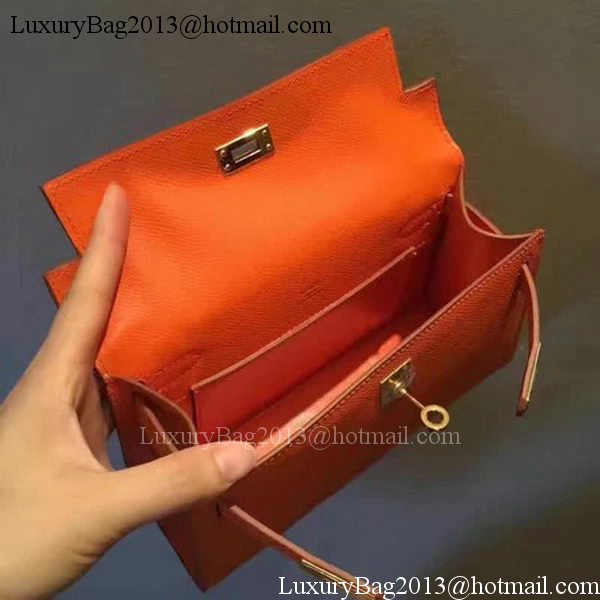 Hermes Kelly 22cm Tote Bag Original Leather KL22 Orange Hermes Kelly 22cm Tote Bag Original Leather KL22 Orange