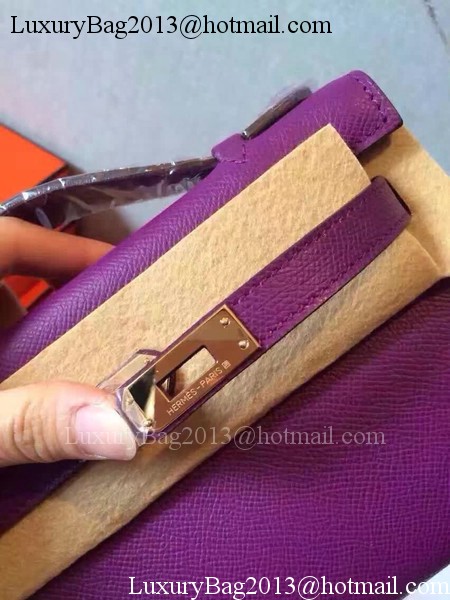 Hermes Kelly 22cm Tote Bag Original Leather KL22 Purple Hermes Kelly 22cm Tote Bag Original Leather KL22 Purple