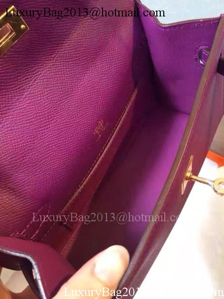 Hermes Kelly 22cm Tote Bag Original Leather KL22 Purple Hermes Kelly 22cm Tote Bag Original Leather KL22 Purple