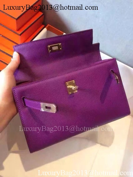 Hermes Kelly 22cm Tote Bag Original Leather KL22 Purple Hermes Kelly 22cm Tote Bag Original Leather KL22 Purple