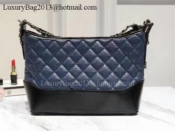 Chanel Medium Shoulder Bag Sheepskin Leather A93826 Blue Chanel Medium Shoulder Bag Sheepskin Leather A93826 Blue