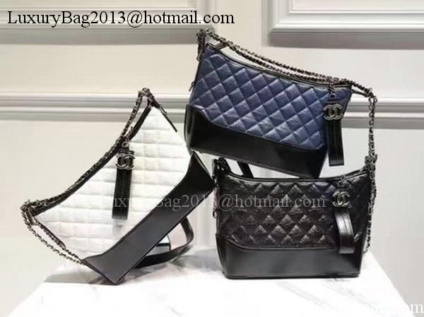 Chanel Medium Shoulder Bag Sheepskin Leather A93826 Blue Chanel Medium Shoulder Bag Sheepskin Leather A93826 Blue