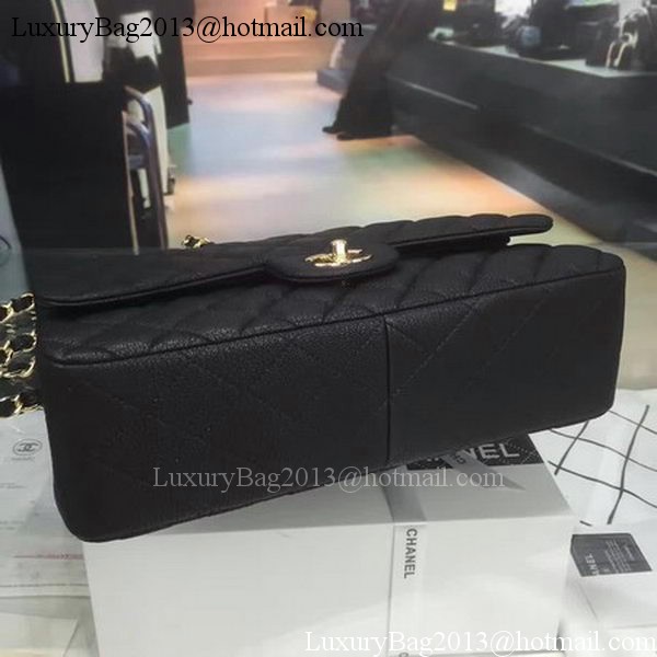 Chanel Classic Top Flap Bag Original Deerskin Leather CHA5212 Black Chanel Classic Top Flap Bag Original Deerskin Leather CHA5212 Black