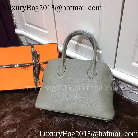 Hermes Bolide 31CM Calfskin Leather Tote Bag B3302 Grey Hermes Bolide 31CM Calfskin Leather Tote Bag B3302 Grey