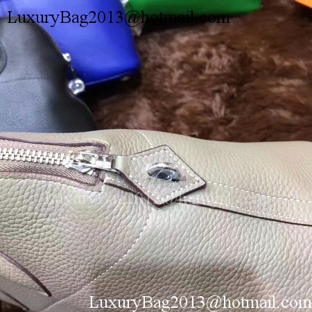 Hermes Bolide 31CM Calfskin Leather Tote Bag B3302 Grey Hermes Bolide 31CM Calfskin Leather Tote Bag B3302 Grey