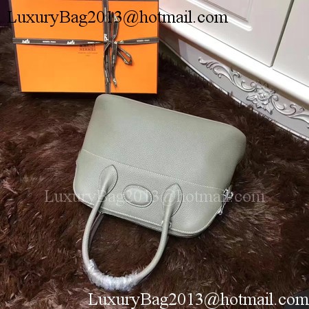 Hermes Bolide 31CM Calfskin Leather Tote Bag B3302 Grey Hermes Bolide 31CM Calfskin Leather Tote Bag B3302 Grey