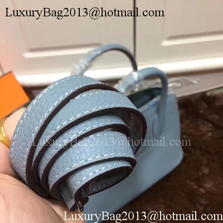 Hermes Bolide 31CM Calfskin Leather Tote Bag B3302 Light Blue Hermes Bolide 31CM Calfskin Leather Tote Bag B3302 Light Blue