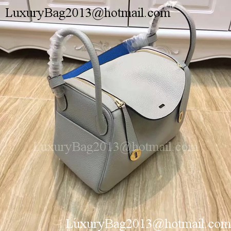 Hermes Lindy 30CM Original Leather Shoulder Bag LD30 Grey&Blue Hermes Lindy 30CM Original Leather Shoulder Bag LD30 Grey&Blue
