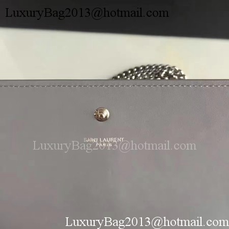 Saint Laurent mini Croco Leather Cross-body Shoulder Bag 360458 Grey Saint Laurent mini Croco Leather Cross-body Shoulder Bag 360458 Grey