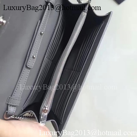 Saint Laurent mini Croco Leather Cross-body Shoulder Bag 360458 Grey Saint Laurent mini Croco Leather Cross-body Shoulder Bag 360458 Grey