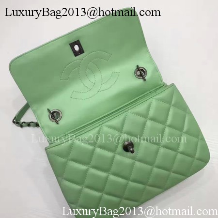 Chanel Classic Top Handle Bag Original Sheepskin Leather A92991 Green Chanel Classic Top Handle Bag Original Sheepskin Leather A92991 Green