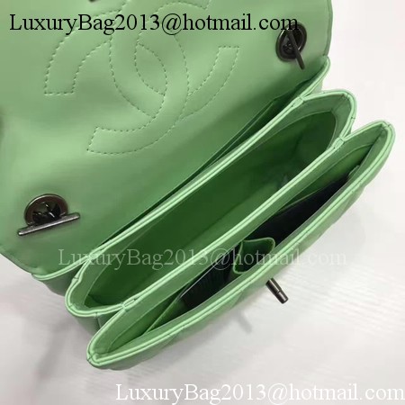 Chanel Classic Top Handle Bag Original Sheepskin Leather A92991 Green Chanel Classic Top Handle Bag Original Sheepskin Leather A92991 Green