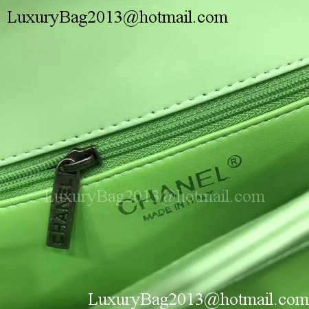 Chanel Classic Top Handle Bag Original Sheepskin Leather A92991 Green Chanel Classic Top Handle Bag Original Sheepskin Leather A92991 Green