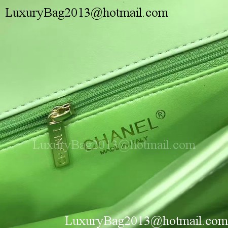 Chanel Classic Top Handle Bag Original Sheepskin Leather A92991 Green Chanel Classic Top Handle Bag Original Sheepskin Leather A92991 Green