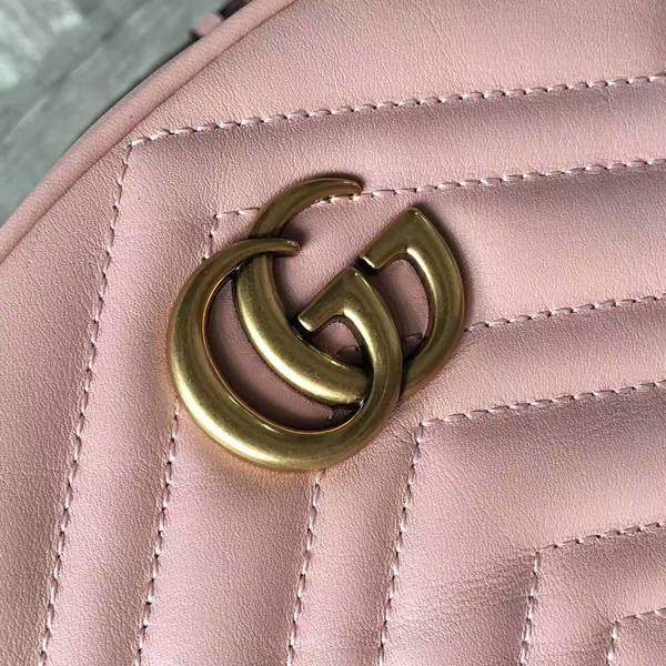 Gucci GG Marmont Quilted Leather Bag 476434 Pink Gucci GG Marmont Quilted Leather Bag 476434 Pink
