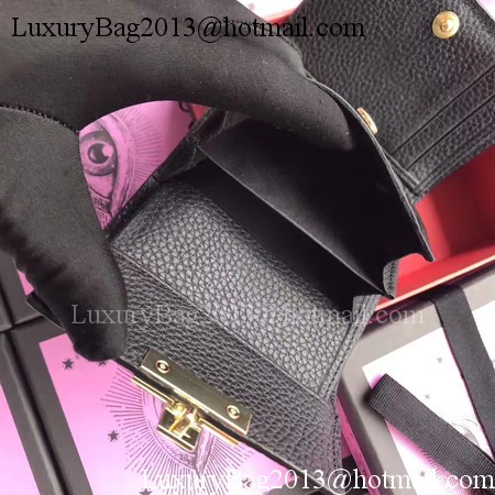 Gucci Calfskin Leather Padlock Wallet 453155 Black Gucci Calfskin Leather Padlock Wallet 453155 Black