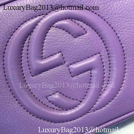 Gucci Soho Metallic Leather Disco Bag 308364 Purple Gucci Soho Metallic Leather Disco Bag 308364 Purple