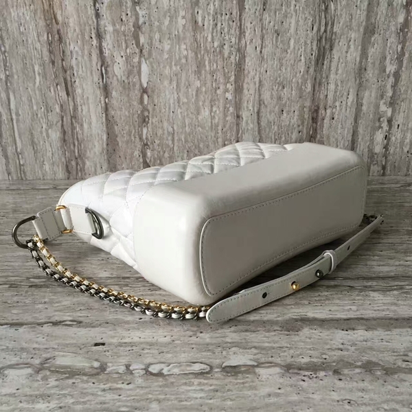 Chanel Gabrielly Calf Leather Shoulder Bag 93824 White Chanel Gabrielly Calf Leather Shoulder Bag 93824 White