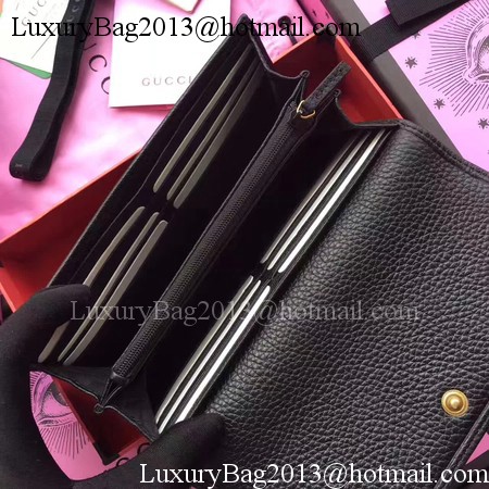 Gucci Leather Continental Wallet 456116 Black Gucci Leather Continental Wallet 456116 Black