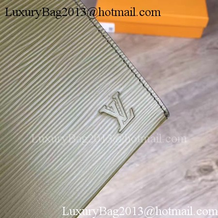 Louis Vuitton Epi Leather POCHETTE VOYAGE MM M67736 Green Louis Vuitton Epi Leather POCHETTE VOYAGE MM M67736 Green