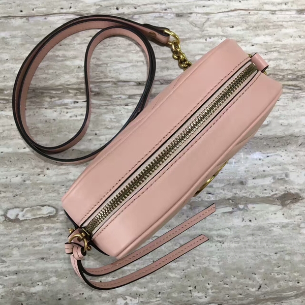 Gucci GG Marmont Matelasse Mini Shoulder Bag 448065A Pink Gucci GG Marmont Matelasse Mini Shoulder Bag 448065A Pink