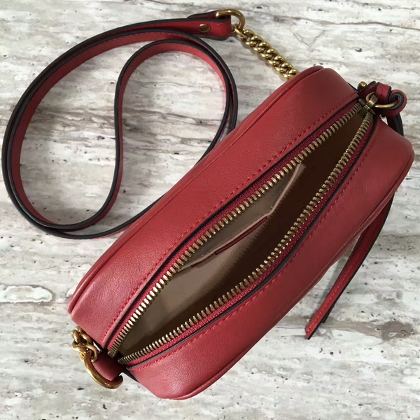 Gucci GG Marmont Matelasse Mini Shoulder Bag 448065A Red Gucci GG Marmont Matelasse Mini Shoulder Bag 448065A Red