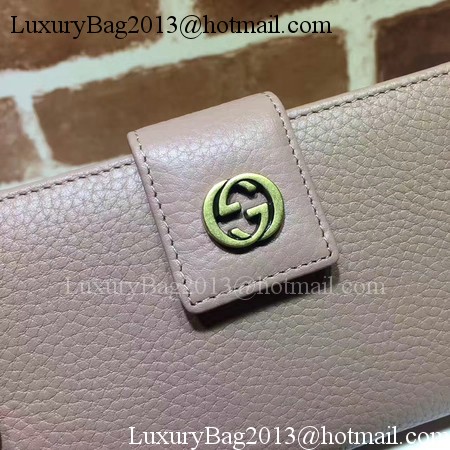 Gucci Calfskin Leagther Wallet 337023 Apricot Gucci Calfskin Leagther Wallet 337023 Apricot