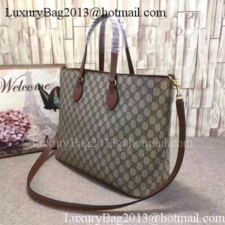 Gucci GG Supreme Tote Bag 453705 Brown Gucci GG Supreme Tote Bag 453705 Brown