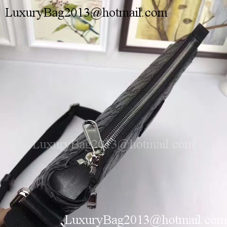 Gucci Signature Leather Messenger Bag 406408 Black Gucci Signature Leather Messenger Bag 406408 Black