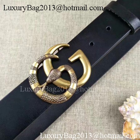 Gucci 34mm Leather Belt GG2369 Black Gucci 34mm Leather Belt GG2369 Black