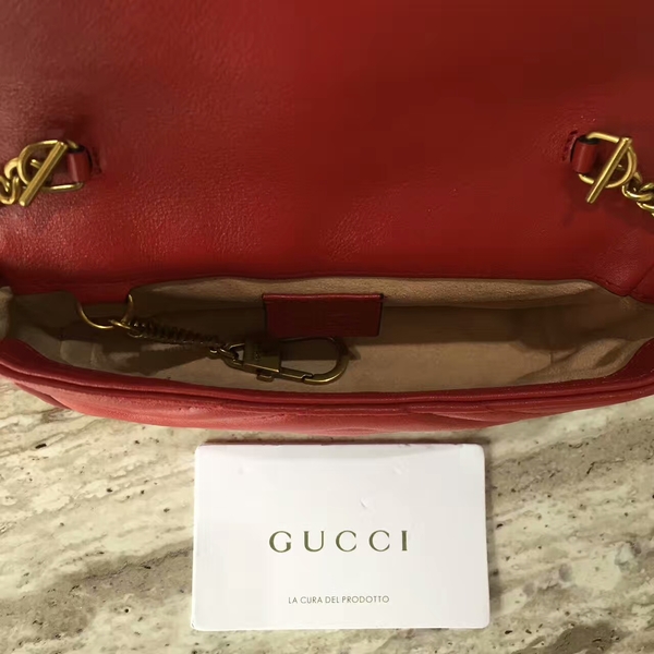 Gucci GG Marmont Velvet Nano Shoulder Bag 476433A Red Gucci GG Marmont Velvet Nano Shoulder Bag 476433A Red