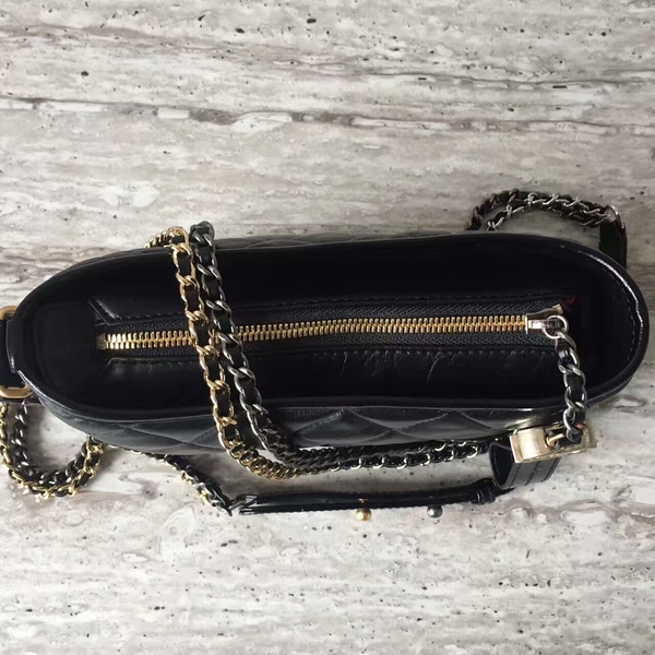 Chanel Gabrielly Calf Leather Shoulder Bag 93823 Black Chanel Gabrielly Calf Leather Shoulder Bag 93823 Black