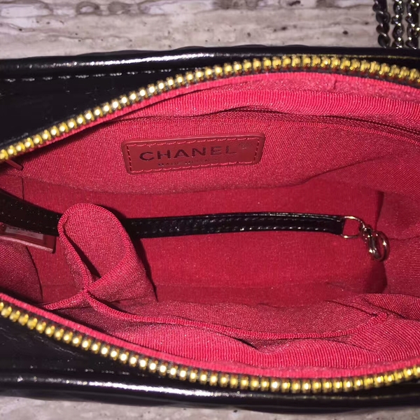 Chanel Gabrielly Calf Leather Shoulder Bag 93823 Black Chanel Gabrielly Calf Leather Shoulder Bag 93823 Black