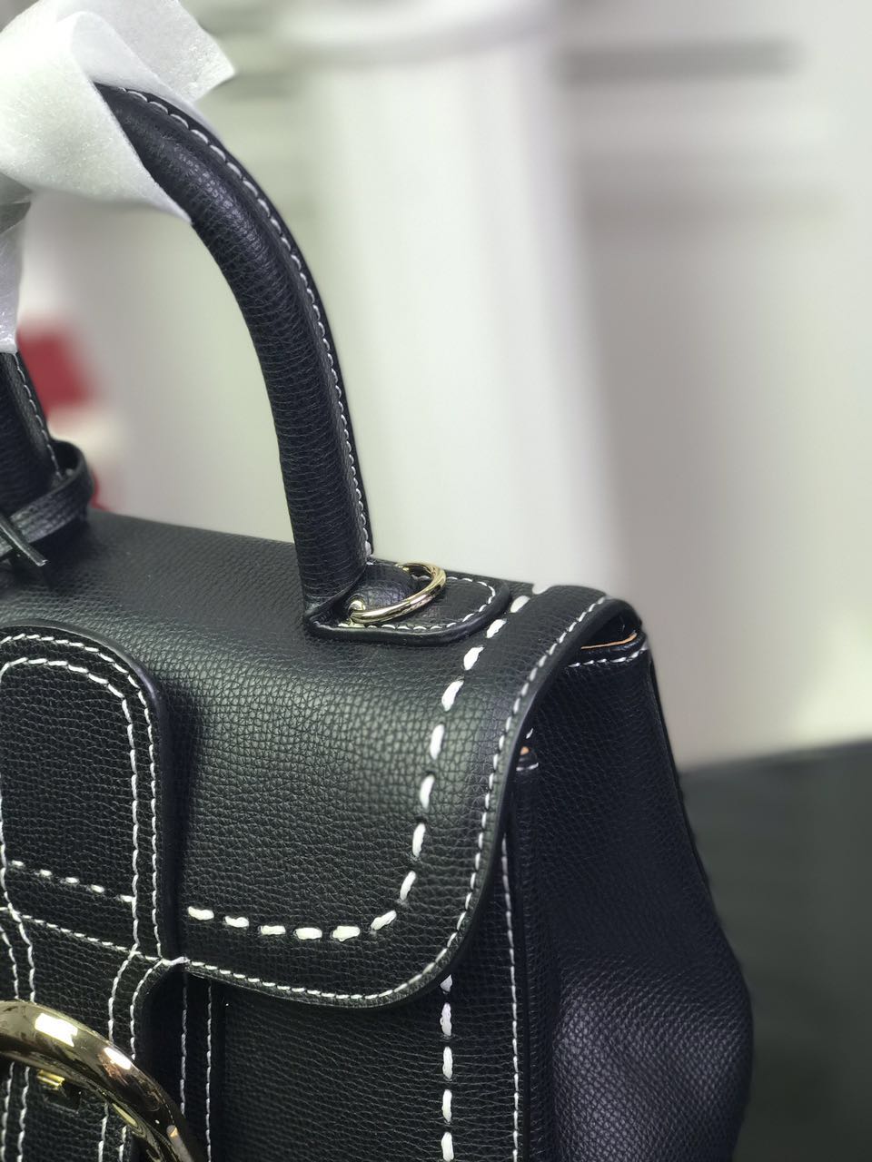 Delvaux Calfskin Leather Tote Bag 17821 Black Delvaux Calfskin Leather Tote Bag 17821 Black