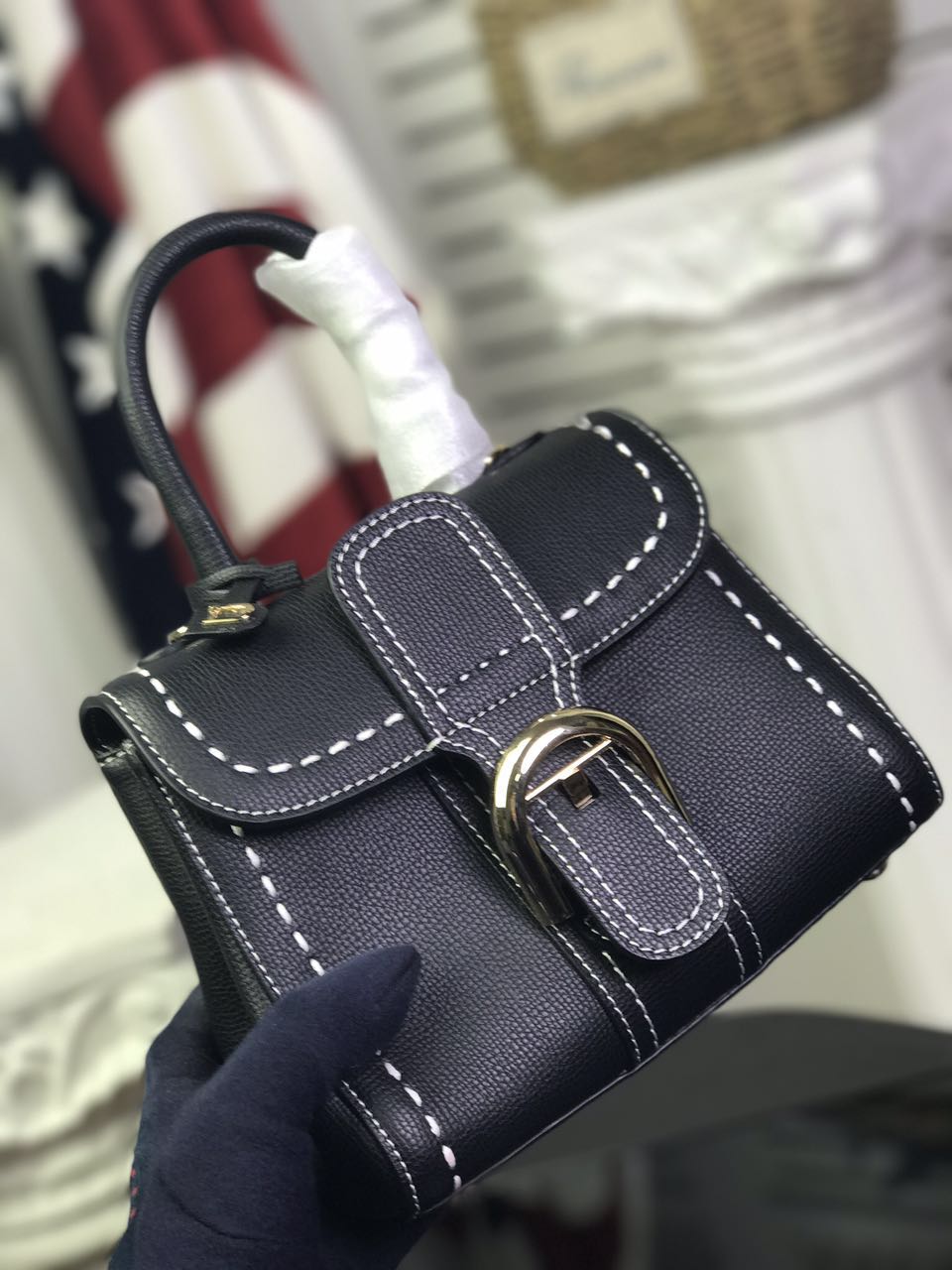 Delvaux Calfskin Leather Tote Bag 17821 Black Delvaux Calfskin Leather Tote Bag 17821 Black