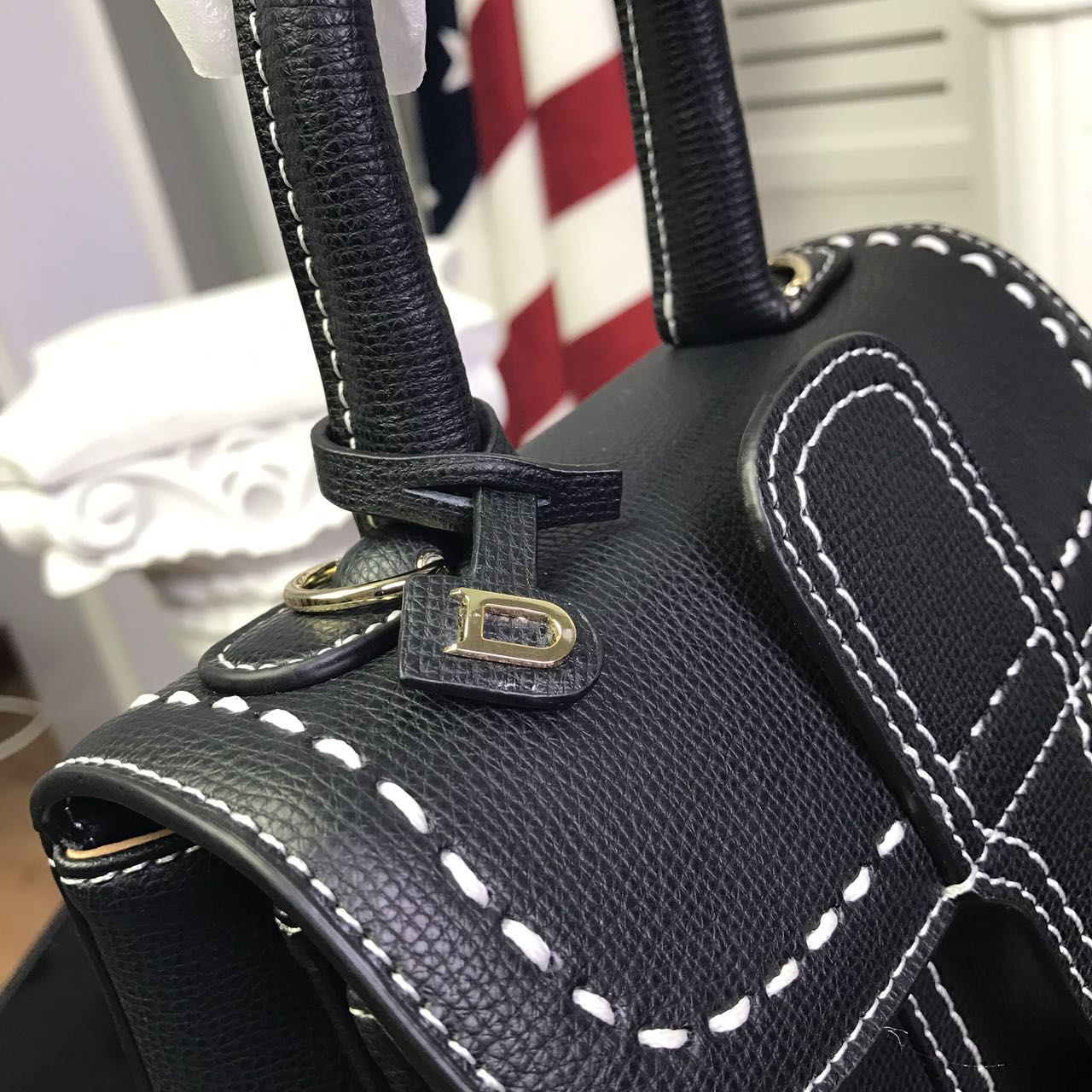 Delvaux Calfskin Leather Tote Bag 17821 Black Delvaux Calfskin Leather Tote Bag 17821 Black