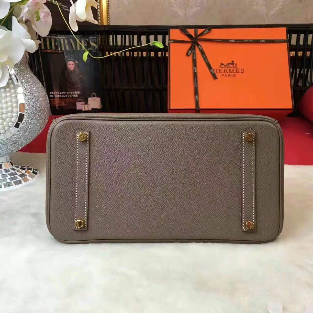 Hermes Birkin Bag Original Leather 17825 Grey Hermes Birkin Bag Original Leather 17825 Grey