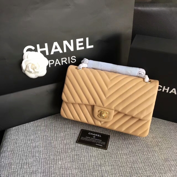 Chanel Flap Shoulder Bags Camel Original Sheepskin CF1112 Gold Chanel Flap Shoulder Bags Camel Original Sheepskin CF1112 Gold