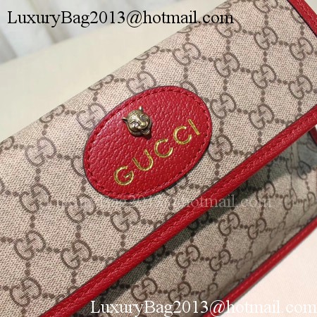 Gucci GG Supreme Belt Bag 493930 Red Gucci GG Supreme Belt Bag 493930 Red