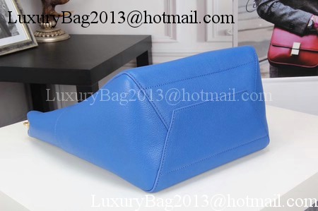 CELINE Sangle Seau Bag in Litchi Leather C3371 Blue CELINE Sangle Seau Bag in Litchi Leather C3371 Blue