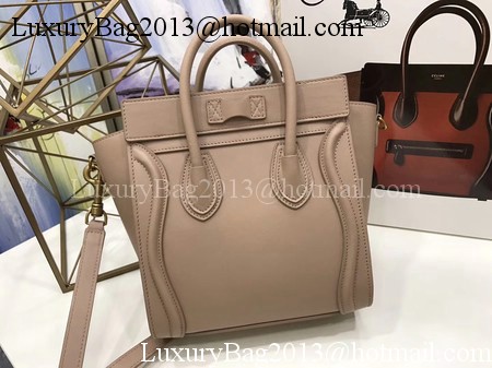 Celine Luggage Nano Tote Bag Original Leather CC3560 Apricot Celine Luggage Nano Tote Bag Original Leather CC3560 Apricot