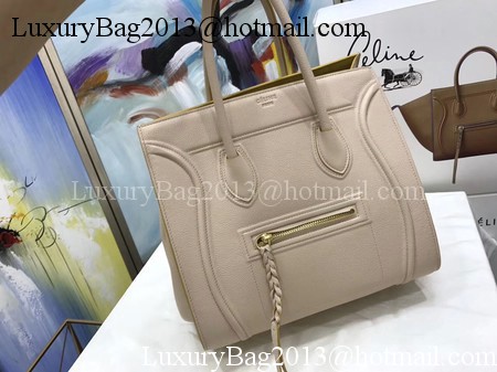 Celine Luggage Phantom Tote Bag Calfskin Leather CT3372 Apricot&Yellow Celine Luggage Phantom Tote Bag Calfskin Leather CT3372 Apricot&Yellow
