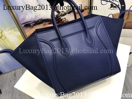 Celine Luggage Phantom Tote Bag Calfskin Leather CT3372 Blue Celine Luggage Phantom Tote Bag Calfskin Leather CT3372 Blue
