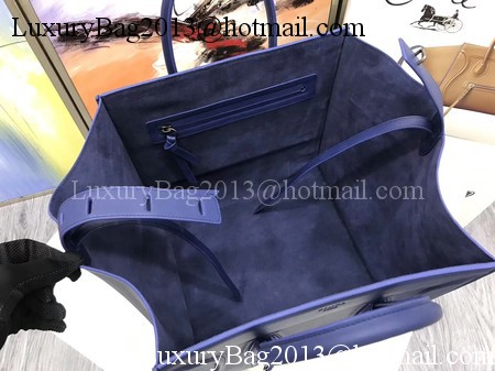Celine Luggage Phantom Tote Bag Calfskin Leather CT3372 Blue Celine Luggage Phantom Tote Bag Calfskin Leather CT3372 Blue